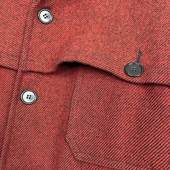 Vintage Bemidji Woolen Mills Wool Hunting Field Jac Shacket Shirt Jacket Men Red - Picture 6 of 13